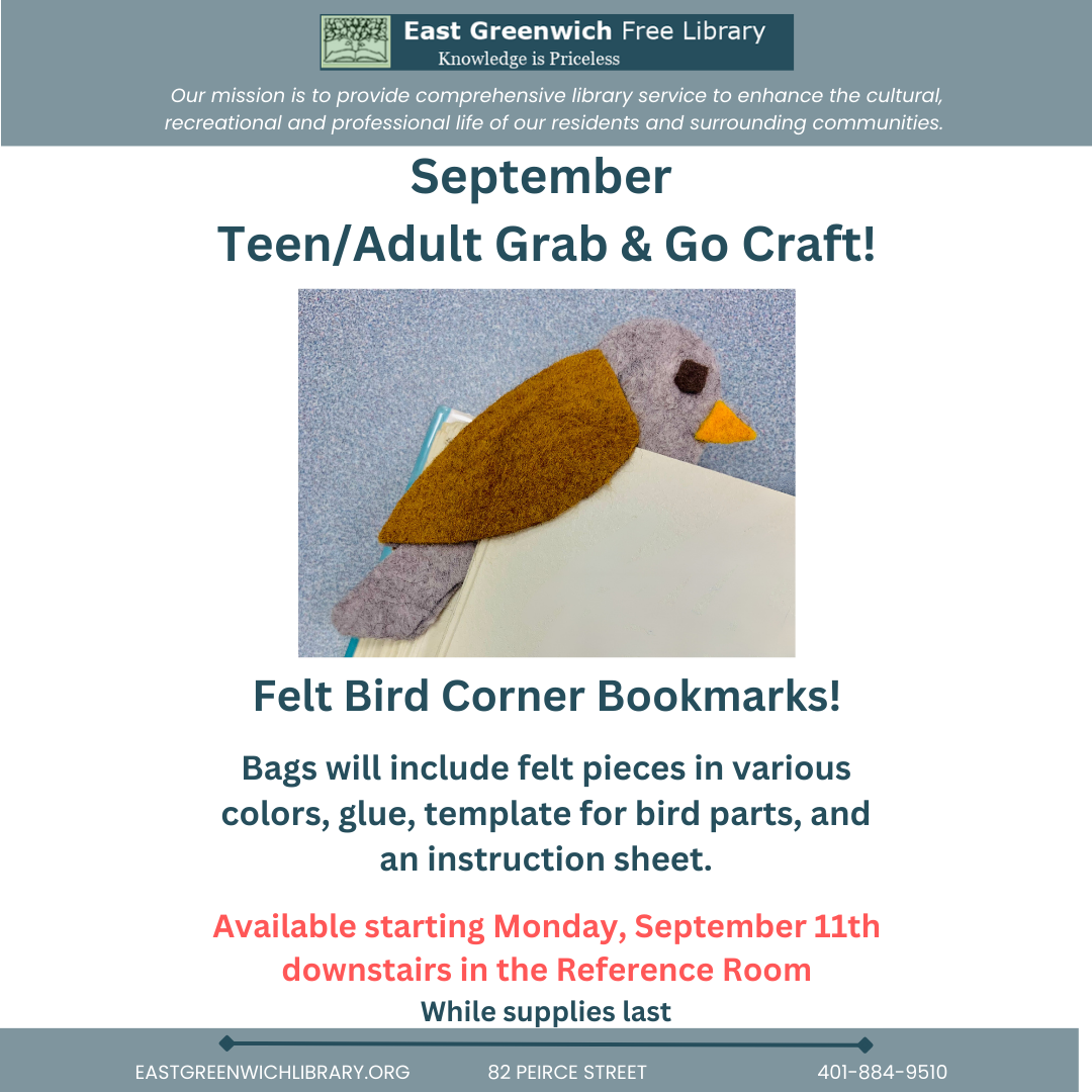 Grab & Go craft flyer