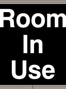 Room in Use