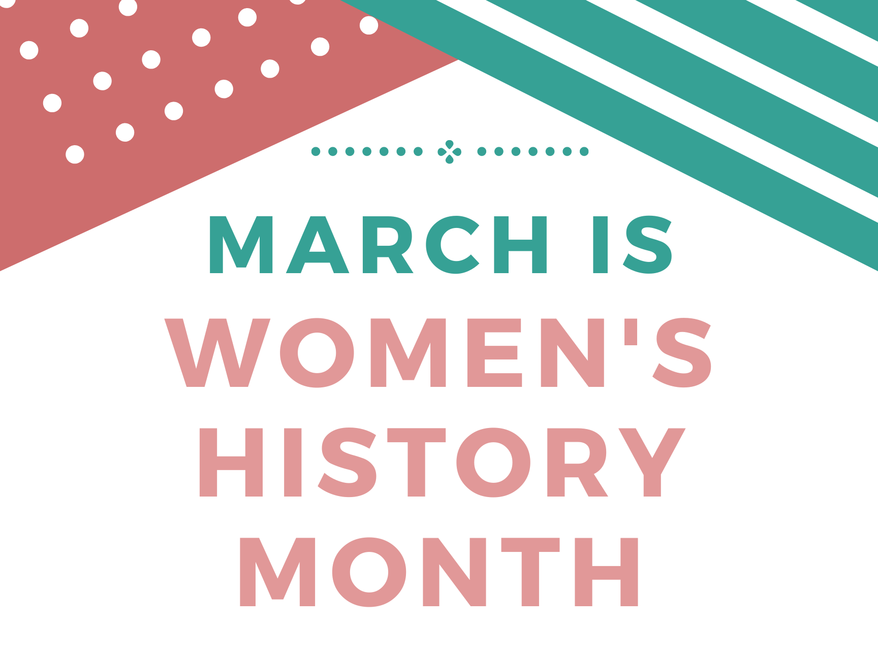 Women's History Month poster